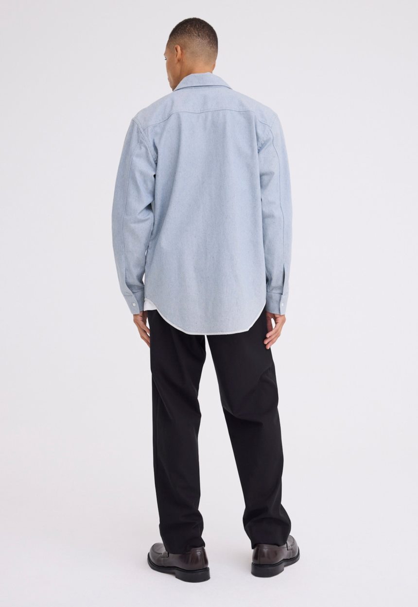 Jac + Jack Tanker Cotton Shirt - Bream Blue